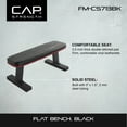 thumbnail image 2 of CAP Strength Heavy Duty Flat Bench, Black Finish (600lb Weight Capacity), 2 of 9