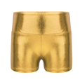 thumbnail image 1 of Girls Metallic Shiny High Waist Dance Shorts Costume Clothing Child Athletic For Sports Gym Fitness Workout Child Ballet ClothesXS Gong Bohan LED, 1 of 2