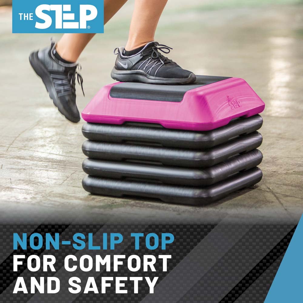 The Step High Step Platform with Four (4) Risers - Pink