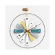 thumbnail image 1 of Reloj de pared grande de 60 cm, redondo, silencioso, sin tictac, colgante, decoración creativa, reloj de pared ligero de lujo for sala de estar., 1 of 4