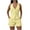 Yellow, variant on Karight Women's Halter Blazer Vest Formal Business Dress Suits V-Neck Vintage Waistcoats and Flat Front Shorts Sets