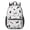 Black and Gray, variant on Dog Paw Print Black Pattern 17" School Backpacks for Teens,Waterproof Oxford Fabric,S-Shape Padded Straps for School,Travel,Hiking,Camping
