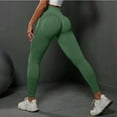 thumbnail image 4 of felwors Seamless Workout Lifting Leggings - Booty Scrunch Gym Leggings for Women (Army Green, M), 4 of 6