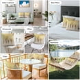 thumbnail image 6 of Abstract Gold Outdoor Pillow Covers, Waterproof Decorative Throw Pillowcases Set of 2, Modern Brush Luxury Strokes Artwork Couch Cushion Cases with Zipper for Outside Patio Garden Sofa 18"x18", 6 of 9