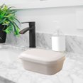 thumbnail image 4 of Nkmbld Soap Dish Holder with Lid, Quality Soap Tray Shatterproof Soap Container for Camping, Gym, Bathroom,Kitchen,Dormitory,Hotel, White, 4 of 8