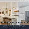thumbnail image 3 of Luxrite 3 Inch LED Recessed Lights with J-Box, CRI 90, 5CCT 2700K-5000K, 1000LM, 15W, Dimmable, Wet Rated, 3 of 7