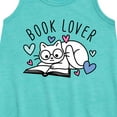 thumbnail image 2 of Instant Message - Book Lover Cat - Toddler and Youth Girls A-line Dress, 2 of 5