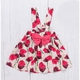 thumbnail image 2 of StylesILove Baby Toddler Girls Ruffle Short Sleeve Ribbed Top and Floral Suspender Skirt 2pcs Flower Dress Outfit (Pink, 12 Months), 2 of 8