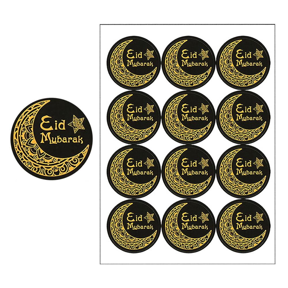Famure Eid Mubarak Stickers Labels Eid Stickers with Moon Lantern Mosque Islamic Muslim Decoration Ramadan Decoration Supplies for Gift Wrapping ...
