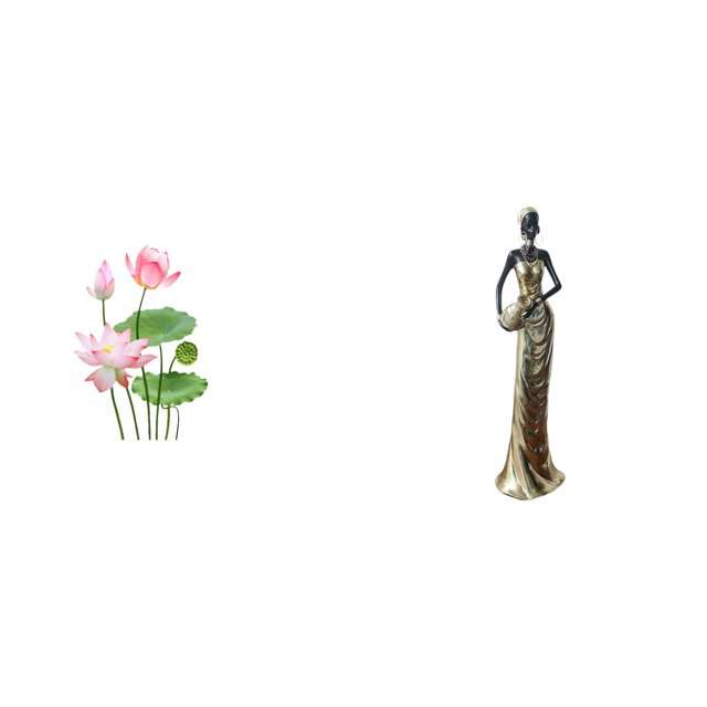 Pegatina de pared vintage, calcomanía de pared para dormitorio, sala de estar, oficina, escritorio, figura africana, artesanías, escritorio, estatua d