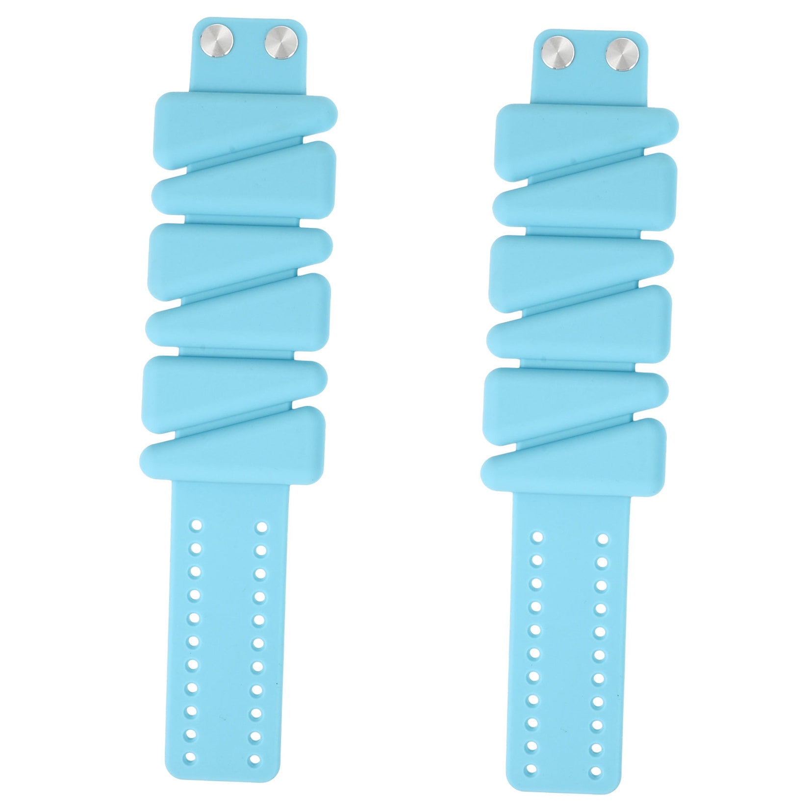 Homoyoyo 1Pair Blue Silicone Wrist Weights Adjustable for Yoga Running and Home Workouts