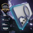 thumbnail image 5 of for Samsung Galaxy S24 Case with 360°Rotatable Magnetic Ring Stand, Compatible with Mag-Safe [Military Grade Drop Protection] Translucent Slim Phone Case for Samsung Galaxy S24,6.2",Blue, 5 of 14