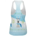 thumbnail image 2 of Ugly Christmas Sweater Llama Llamakkah Hanukkah All Over Womens Work Out Tank Top Multi X-LG, 2 of 2