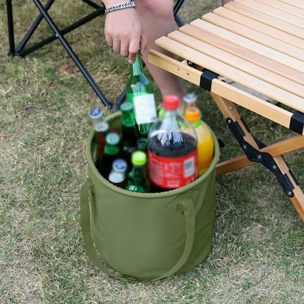 Cubo Plegable para Almacenamiento de Agua de Camping, Portátil, a Prueba de Fugas, para Lavar Los Pies, Ideal para Viajes, Senderismo, Pesca y Jardinería.
