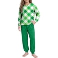 thumbnail image 4 of Atogsazn Kids Boys St. Patrick's Day Jogger Set Long Sleeve Sweatshirt Sweatpant Outfit Tops Clothing 02-Green 13-14 Years Fashion, 4 of 8