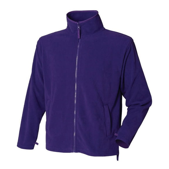 Henbury Mens Plain Fleece Jacket