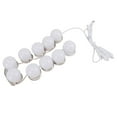 thumbnail image 1 of Vanity Mirror Lights, 5V USB Cable ABS And PC 3 Color Temperatures LED Vanity Lights Adjustable Length 10 Bulbs  For Bedroom, 1 of 8