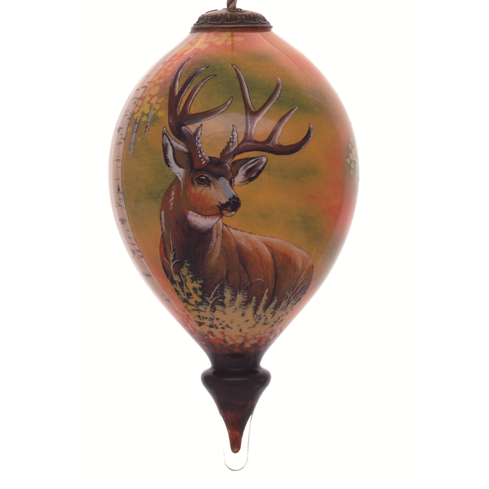 hand blown glass deer
