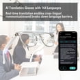 thumbnail image 3 of Ai Translation Smart Glasses with ChatGPT 164+ Language Translation Translator Glasses Physical Color-Change Lenses for Women Men, 3 of 8