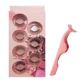 thumbnail image 2 of 7 Styles False Eyelashes Reusable Natural Thick with Eyelash Tweezer, 2 of 5