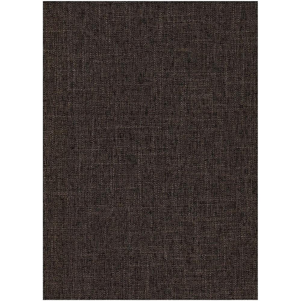 Pemberly Row Full Linen Fabric Futon Mattress in Cocoa Brown-Frame Not Included