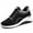 Black, variant on Women's Walking Shoes Sock Sneakers Mesh Slip On Air Cushion Lady Girls Modern Shoes Platform Loafers Women's Breathable Color Matching Casual Running Shoes