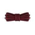thumbnail image 4 of INSPIRE CHIC 1 Pair Round Rope Dual Colored Striped Shoelace Shoe Strings for Boots Sneakers 150cm/59.06" Black Wine Red, 4 of 4