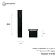 thumbnail image 3 of Lampara Pared Exterior Led Larga Impermeable 60x5cm, 3 of 5