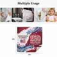 thumbnail image 5 of 250 Anniversary USA Cloth Napkins, 4th of July 1776-2026 American Flag Washable and Reusable Dinner Napkins Set of 8, Table Napkin for Kitchen Party Birthday Wedding Hotel Housewarming 20"x20", 5 of 9