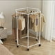 thumbnail image 4 of Perchero Giratorio Hexagonal de Pie para Dormitorio, Tendedero Interior, Mueble para Ropa, Apto para El Hogar y La Escuela., 4 of 6