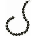 thumbnail image 2 of Sterling Silver S Majestik Rh-Pl 16-17mm Blk Imitat Shell Pearl Hand Knotted Neckl (18 X 16) Made In Canada qmjn16b-18, 2 of 5