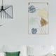 thumbnail image 3 of Decoración de pared nórdica con marco, decorativa, decoración moderna para colgar en la pared, escultura de pared artística para cafeterías, restauran Estilo B BLESIY Colgar en la pared, 3 of 8