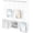 White, variant on Exhibit Picture Frame Gallery Set, Adjustable Wall Collage Displays Three 8"x10" Photos, Set of 3, Black