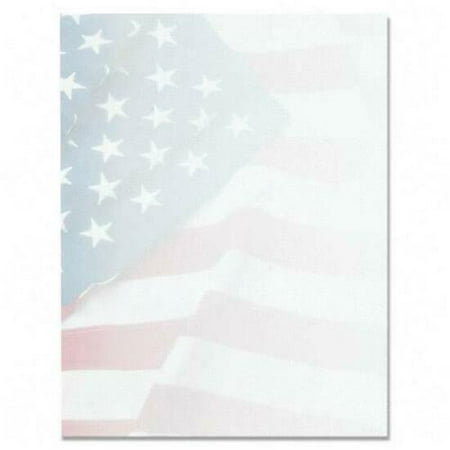 Geographics American Flag Image Stationery