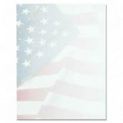 Geographics American Flag Image Stationery