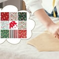 thumbnail image 2 of HILABEE 3.94" Cotton Christmas Patchwork Sewing & Craft Fabric Squares, 10 Pcs, Multicolor, 2 of 9
