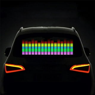 ESUPPORT 45 x 11cm Sound Music Activate Sensor Car Auto Sticker LED Light  Equalizer Glow Blue