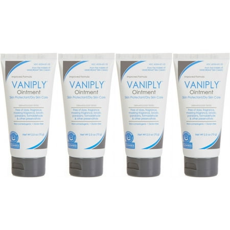 4 Pack - Vaniply Ointment Skin Protectant/Dry Skin Care 2.5 Oz