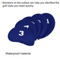 thumbnail image 4 of Unique Bargains Protection Sleeve Number Tag 3-9 PW/SW/A Golf Club Iron Head Covers Blue 10 Pack, 4 of 6