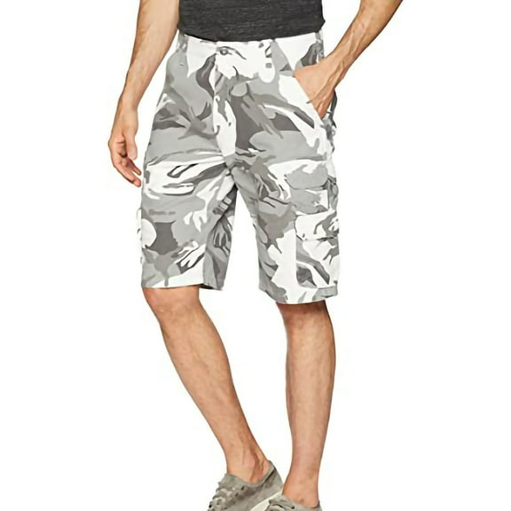 Abcnature Men's Athletic Shorts, Sports Gym Running Short Pants, Men's Casual Comfy Multiple Pockets Premium Twill Cargo Shorts, Overalls Shorts, Cargo Casual Hiking Shorts Gray XL