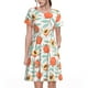 thumbnail image 1 of Balery Peach Vestidos sueltos de manga corta para mujer, vestidos de verano 2025, vestidos casuales de corte A con vuelo., 1 of 6