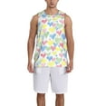 thumbnail image 6 of Rocae Hand Drawn Colored Hearts for Men's Basketball Jersey Lightweight and Breathable Athletic Tank Top,Quick-Drying Sports Jersey Medium, 6 of 9