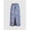 Multicolor, variant on Womens Multicolor Floral A-Line Denim Midi Skirt With Front Slit