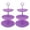 Purple, variant on 2 Pcs 3-Tier Cupcake Stand Fruit Plate Cakes for Wedding Home Birthday Tea Party Serving Platter(White)