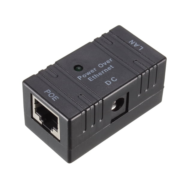 Unique Bargains POE Injector Splitter POE Combiner Separator Power Over Ethernet Adapter Network Bridge Power Supply Module Black