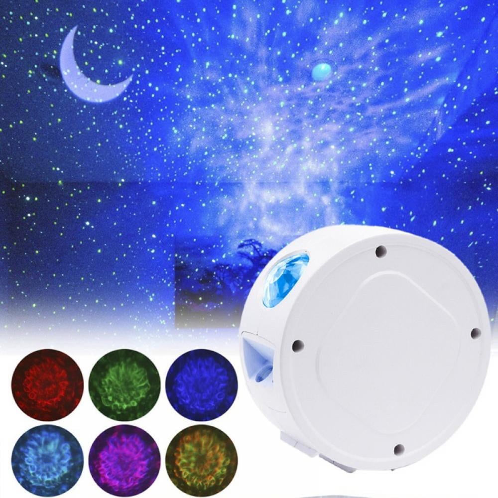 Rotating LED Nebula Cloud Light Projector With Sound Sensor Built-in Music Player for Kids Adults Bedroom Upgraded Star Projector Night Light+USB Car Star Light Sky Laser Ocean Wave Starry Projector 