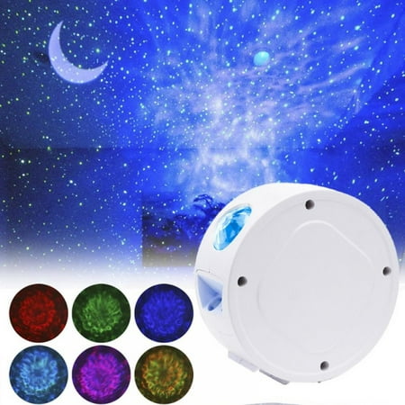 

Pretty Comy 13 Colors Ocean Waving Light Stars Sky Projector LED Nebula Cloud Night Light 360 Degree Rotation Night Light Lamp For Children