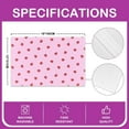 thumbnail image 4 of Kawaii Placemats 12x18 Set of 4, Women Girls Red Strawberry Place Mats, Kawaii Strawberry Fruit Theme Table Mats for Kitchen Dining Table, Oil Wipeable Non-Slip Indoor Outdoor Home Party Decor, 4 of 4