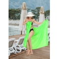 thumbnail image 3 of HAPPY BAY Women's Beachwear Summer Beach Bikini Wraps Sarong Swimwear Swim Cover up Wrap Skirt Swimsuit Pareo Coverups for Women One Size Green, Floral, 3 of 4