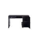 thumbnail image 5 of Convertible Wooden Desk with Spacious Side Door Storage and Castors, Black, 5 of 5